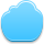Blue Cloud Icon 40x40 png